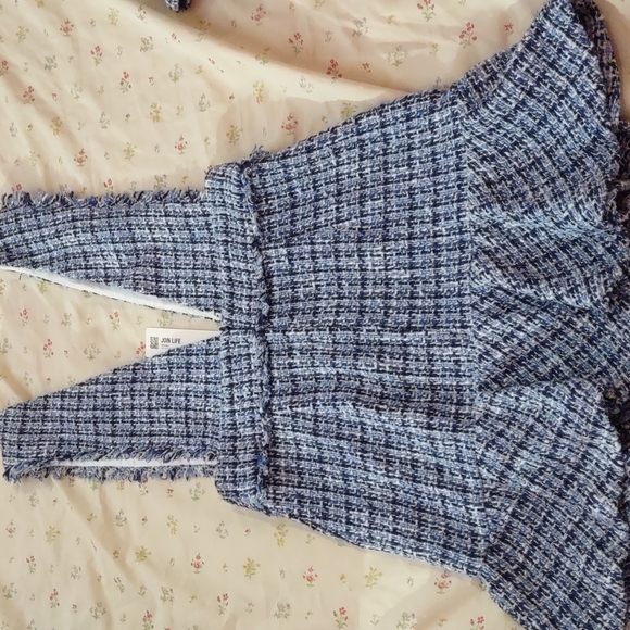 ZARA Blue Tweed Set - Picture 8 of 13